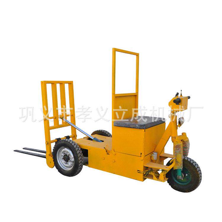 迷你小型电动叉车自动装卸叉车自卸型砖厂内周转电动三轮拉砖车
