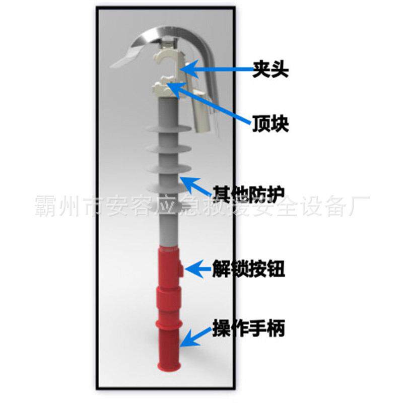 低压架空线引流线夹高压带电接入引流线固定夹具绝缘跳线夹