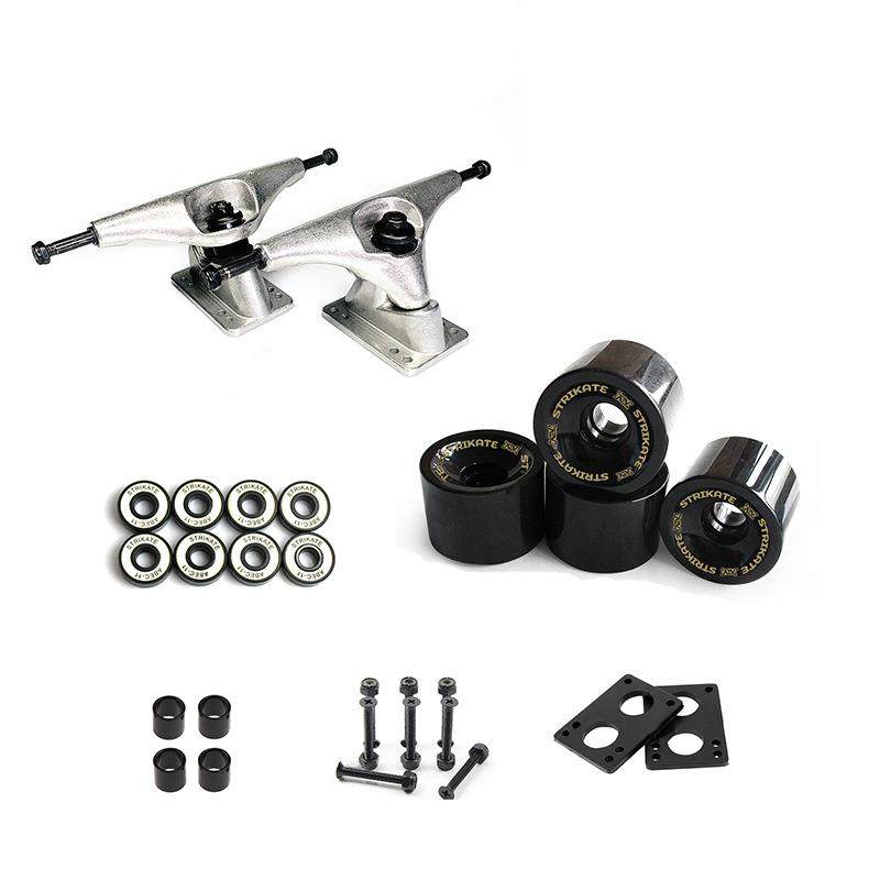 6.25英寸陆地冲浪板CX4滑板支架70滑板PU轮套装滑板长板轴承配件