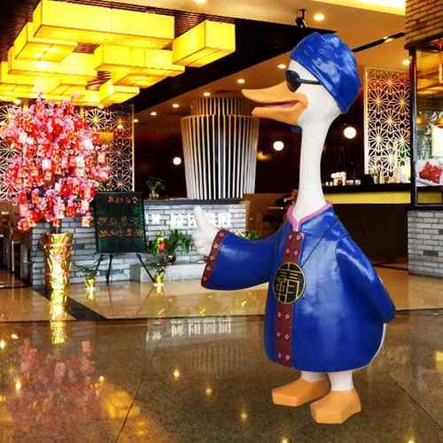 商场迎宾雕塑卡通人物大摆件饭店餐厅酒店烤鸭店铺门口装饰吸引人