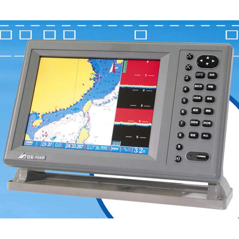 原装 正品 华润HR-988B多功能彩色渔探 GPS船用导航仪一体机