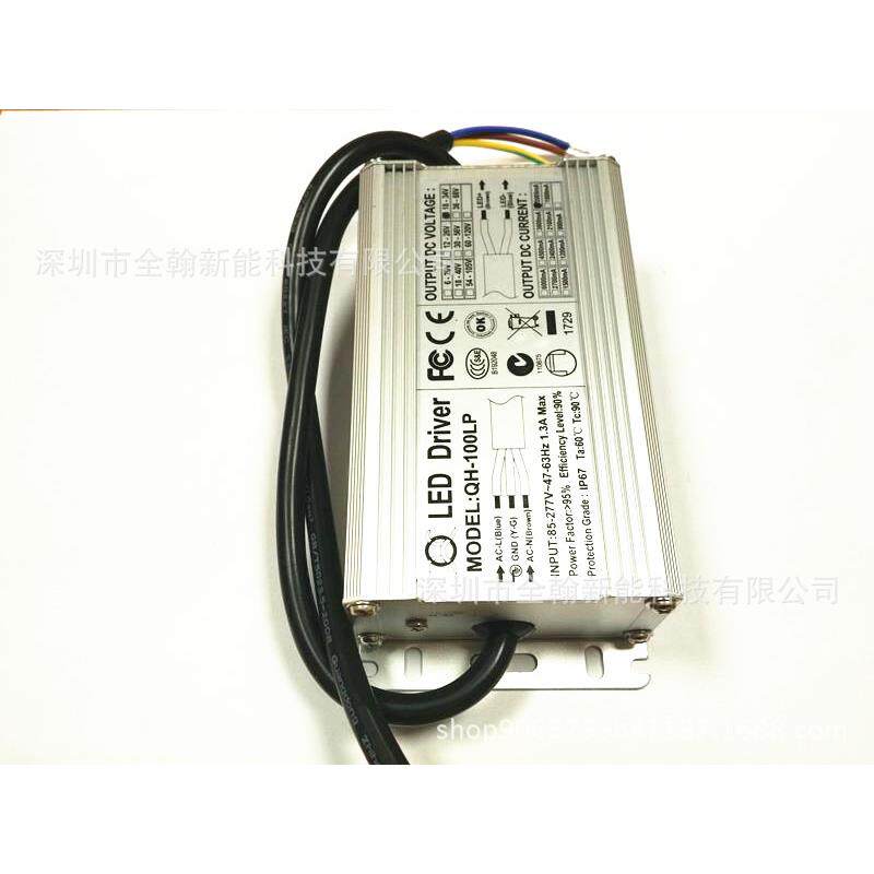 CE EMC认证90w100w 1.8A10-15串x6并高PF路灯LED恒流驱动防水电源