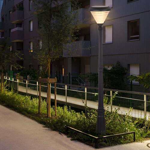欧式复古双头三头太阳能庭院灯 户外led花园灯公园别墅道路照明灯