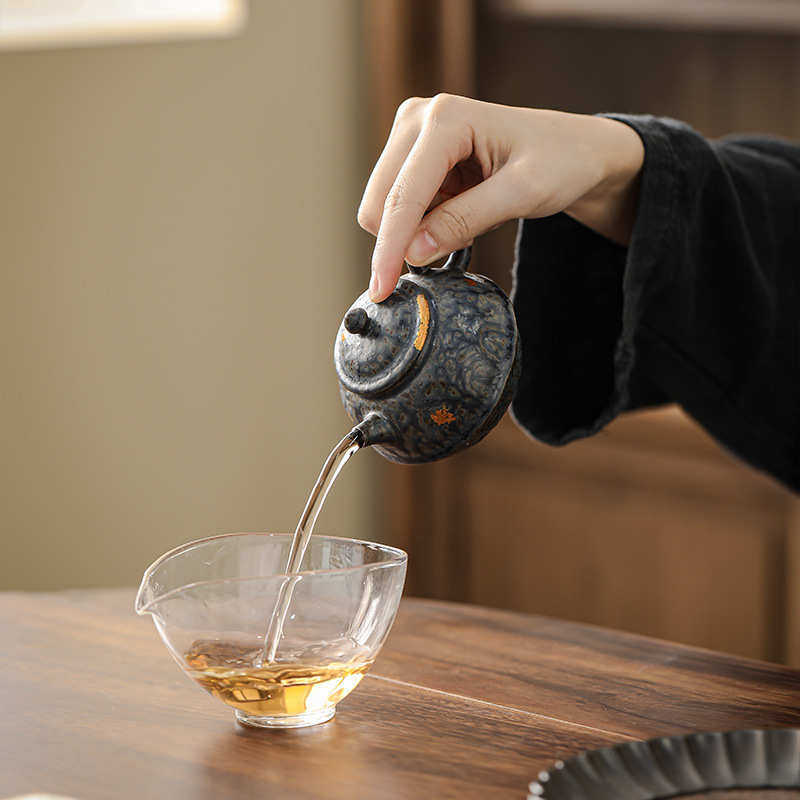 几欢空寂斋孔雀蓝老岩泥泡茶壶手工鎏银茶壶复古单壶家用带过滤壶,餐饮具,茶壶,淘宝优惠券,粉丝福利购,淘宝优惠卷