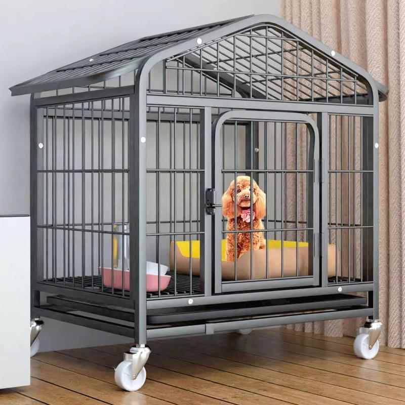 狗笼子室内中大型犬围栏家用带厕所一体式加高加厚可移动宠物狗图片