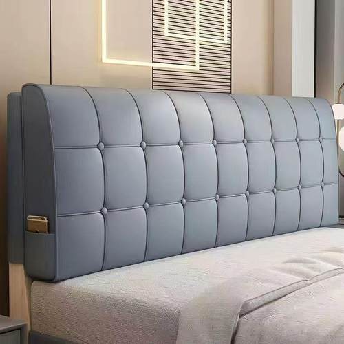 科技布加厚床包靠背床榻榻米头床AL100763靠垫粘套罩自新海绵免软