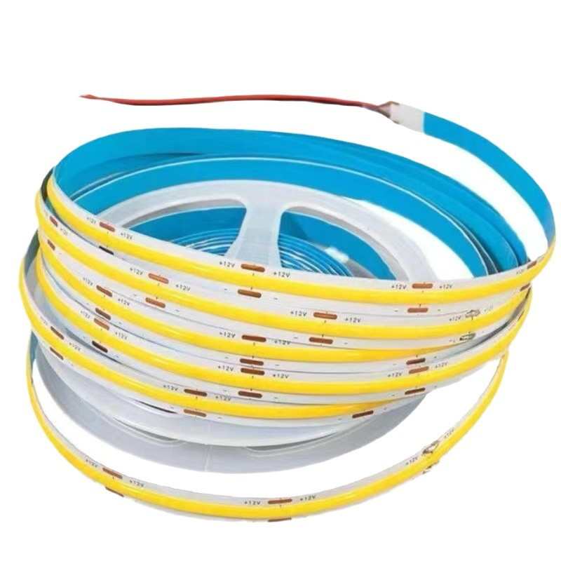 超亮cob灯带自粘12v24v柔性软灯条家装悬浮吊顶铝槽led智能线形灯