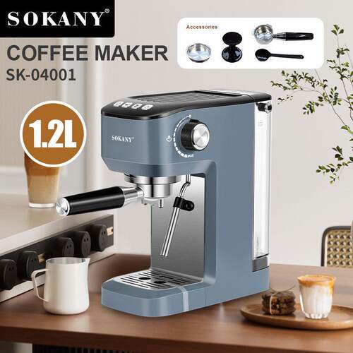 外贸SOKANY04001意式咖啡机多功能半自动蒸汽咖啡机COFFEE MAKER
