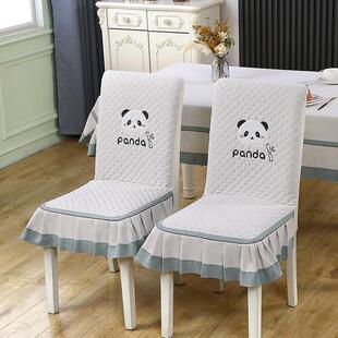 全包餐椅套桌布椅坐垫连身家用一体靠垫四季布艺餐桌通用椅子套罩