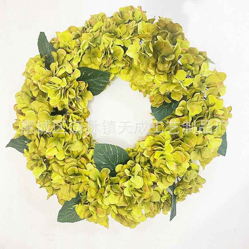 TC-318饰跨境仿真吊花环春季绣球花家居门创意挂走饰廊饰橱窗布置