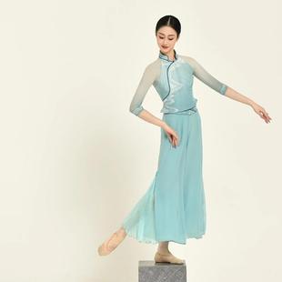 正品春奶节步晚会二步桥表演服古典二桥奶桥舞蹈服装装水清悠悠女