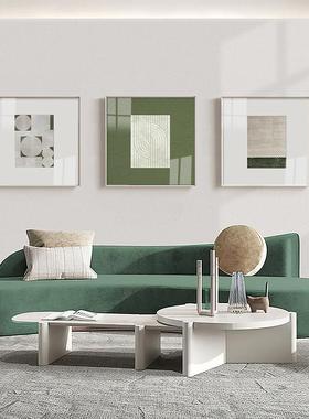 CGS默艺绿现代简约绿色抽装饰画客墨绿色挂画厅术墙画餐厅卡纸象