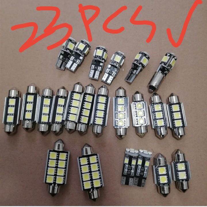23pcs套装 21件套 led车内阅读灯 t10 双尖 w5w 解码 汽车灯 组合