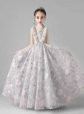 Mapping香港轻奢主持人晚礼服生日洋气儿童公主裙主持人晚礼服