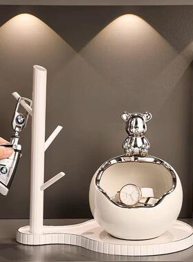 鞋柜装饰品摆件暴力入户玄关摆件钥匙收纳进门门口鞋柜客厅装饰品