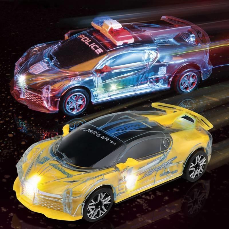 2025新款儿童惯性炫彩跑车玩具漂移小汽车1-2岁3男孩礼物仿真模型