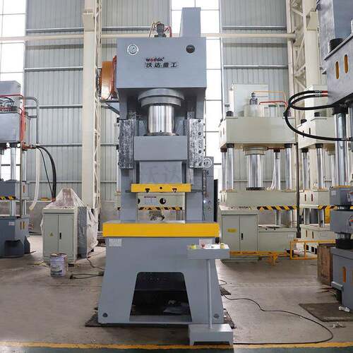 沃达250T液压冲导轨式单柱液压冲孔机250吨C型钢板压型油压冲床