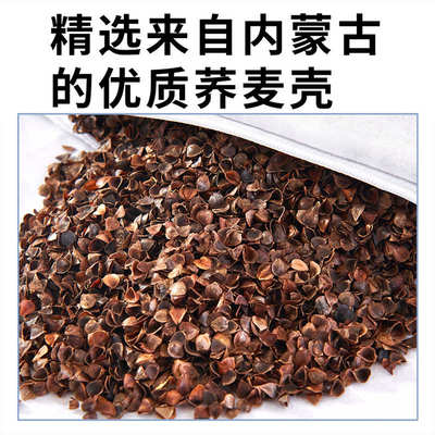 精品批发全荞麦皮枕头护颈枕纯荞麦壳枕芯填充大人男家用高枕硬内