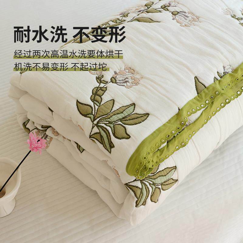 如奕十层纱布毛巾被加厚泡芙被子夏凉被夏季可水洗春秋沙发盖毯