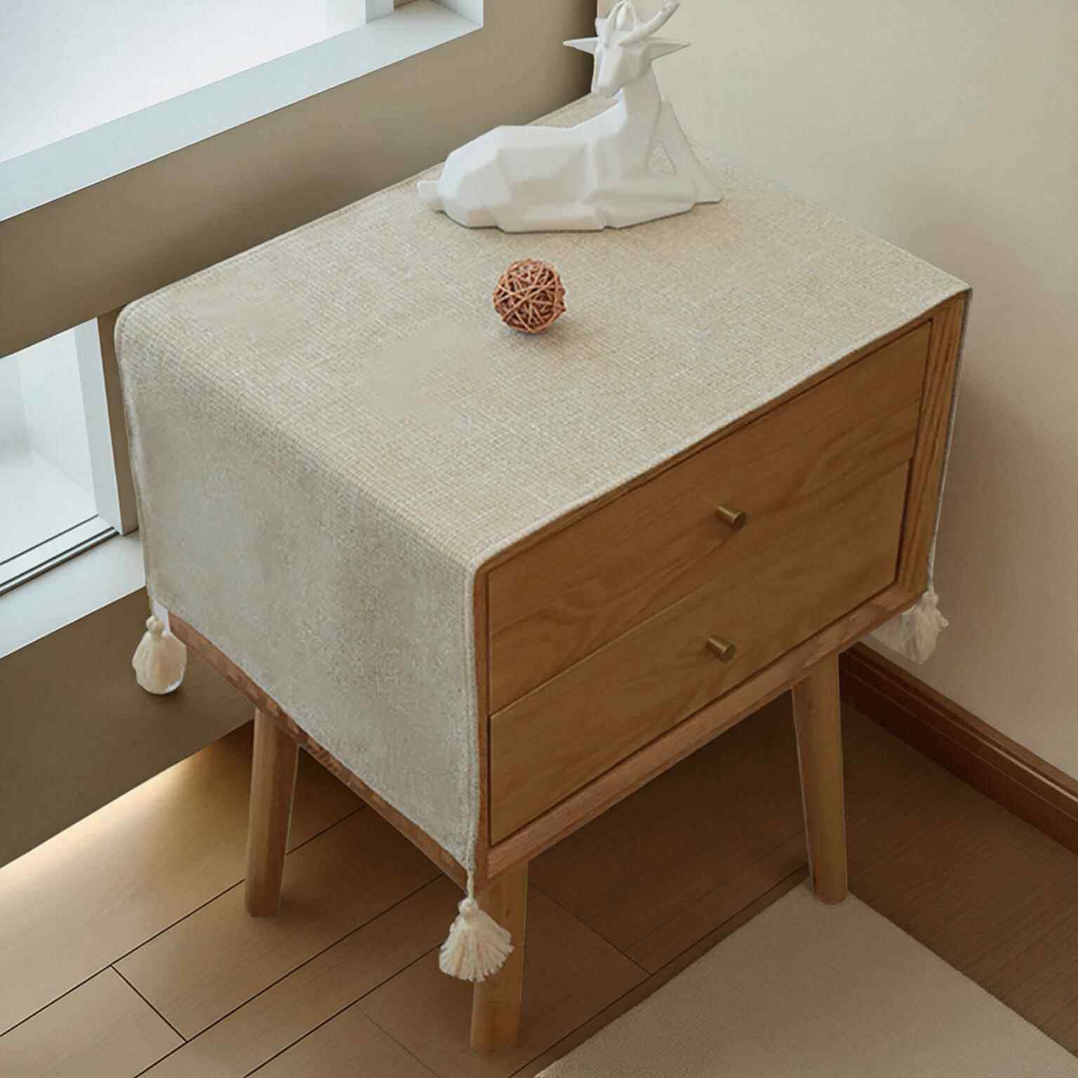 床头柜盖布家用万能盖巾北欧茶几边几桌布轻奢冰箱洗衣机防尘套子,居家布艺,床头柜盖布,淘宝优惠券,粉丝福利购,淘宝优惠卷