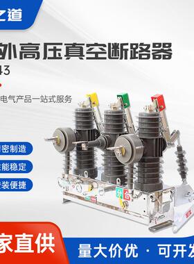 ZW4310KV户外高压真空断路器柱上真空断路器10KV12KV不锈钢电动