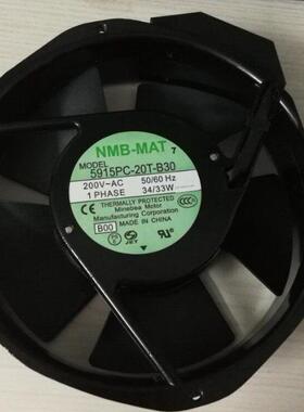 5915PC-20T-B30 -B00 AC200V原装正品NMB 172*150*38金属设备风扇