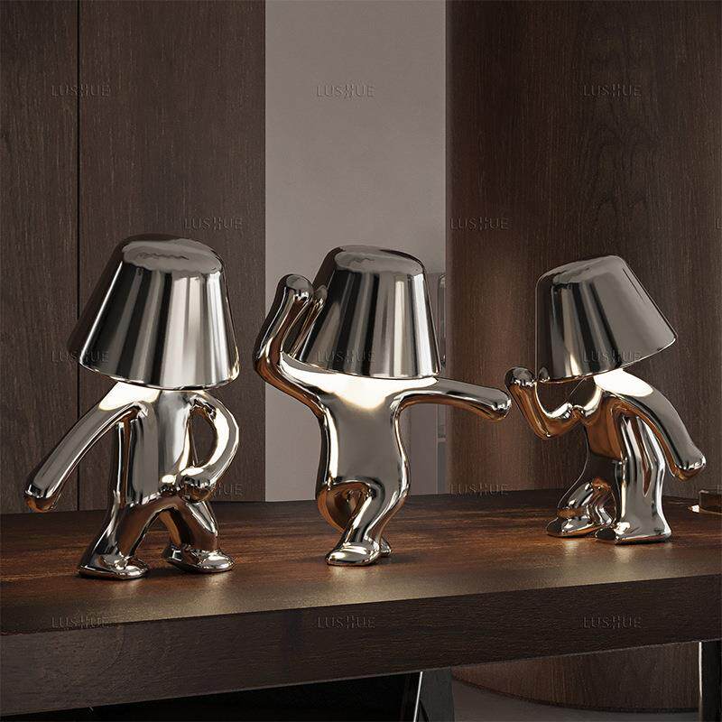 迈克舞姿台件个性家柜居灯MJ装饰品床头触摸小夜灯桌面摆MJ台灯