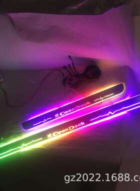 适用于丰田NCP34 bb opendeck门槛条带LED灯流光七彩迎宾踏板改装
