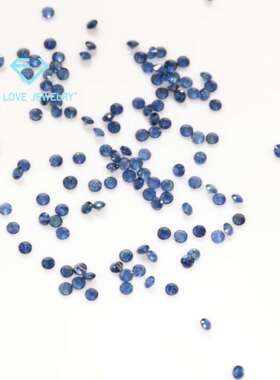 天然蓝宝石0.7-3.0mm斯里兰卡蓝宝皇家蓝宝石钟表首饰配石可复检