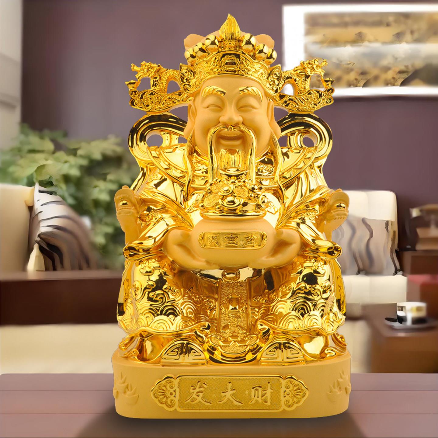 财神爷摆件供奉神像招财进宝文财神八方来财客厅店铺开业乔迁礼品