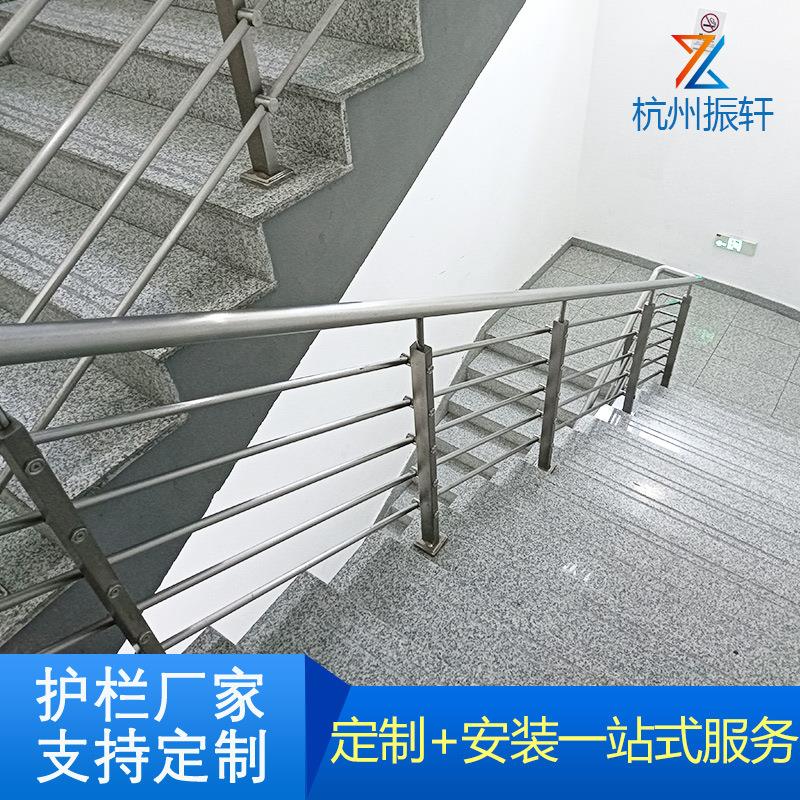 不锈台阳台护栏楼梯扶手钢304669家用阳不锈钢化玻璃装饰阳台护栏