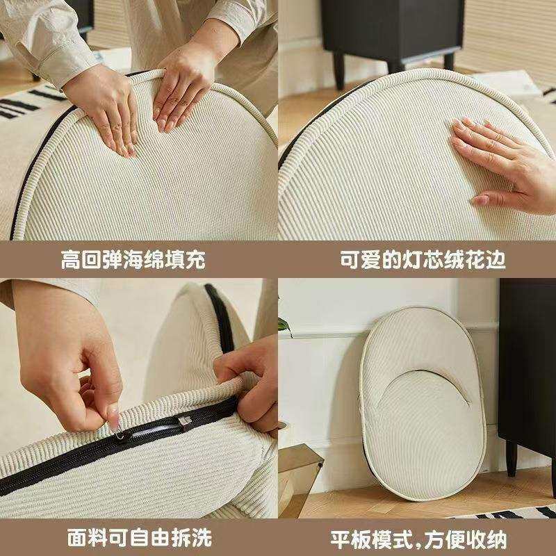 懒人发榻榻米沙床上靠椅可KZP调节卧室小型背飘窗单小人沙发折叠