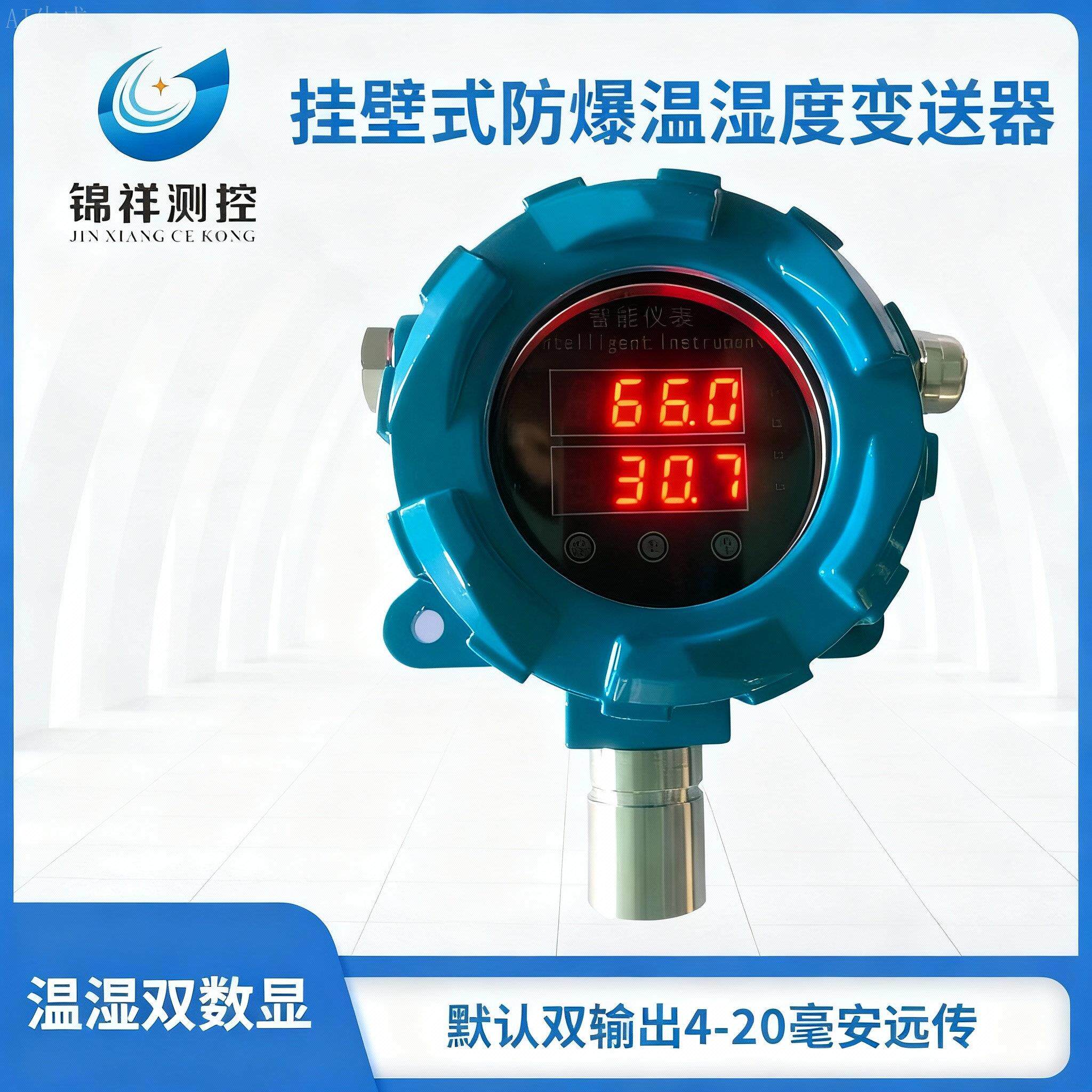防爆型温湿度感测器工业高精度养殖大棚冷藏库专用温度计报警湿度