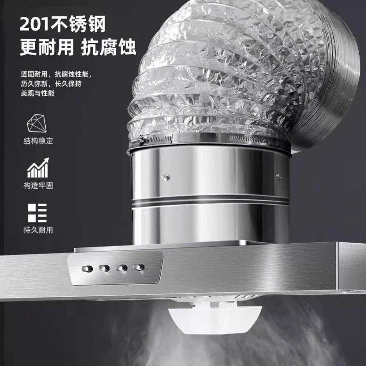福伊迈出租房简易抽油烟机厨房家用大吸力排气扇强力抽风机换气扇