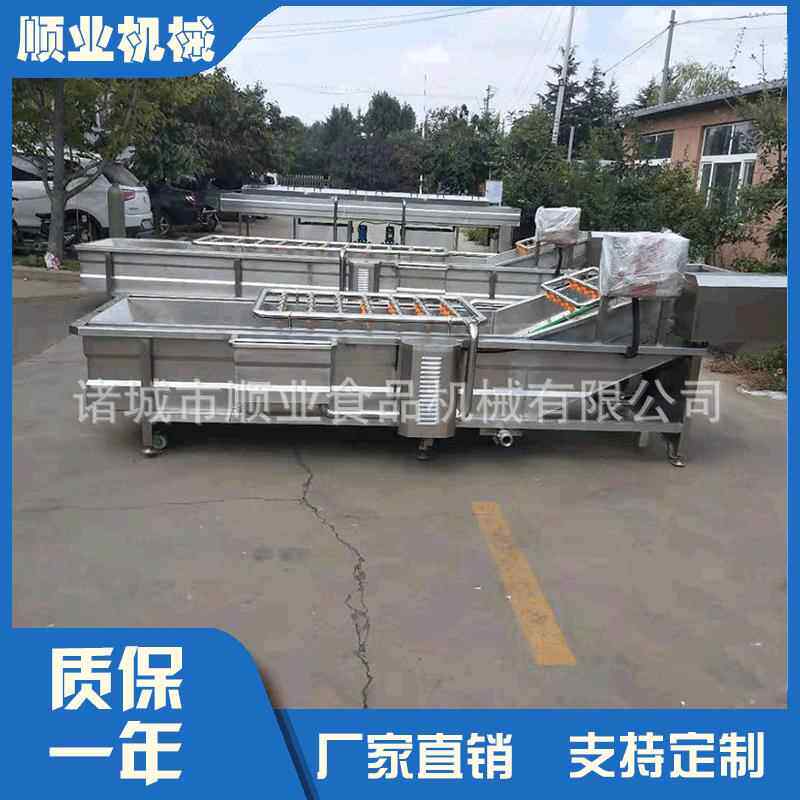 山东菠菜西红柿果蔬气泡清洗机自动清洗蔬菜设备不锈钢蔬菜清洗机