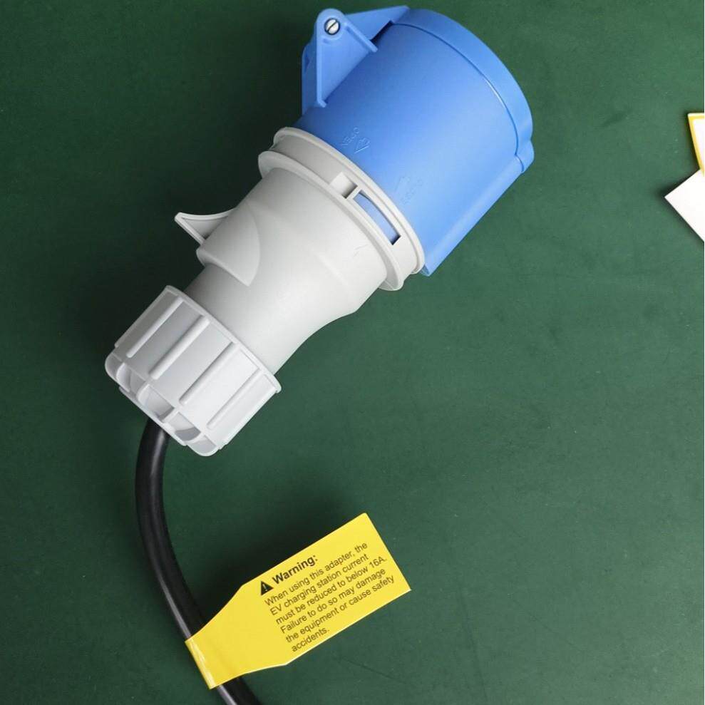 新能源汽车Schuko转CEE插头转接线用于16A设备 SK TO CEE转接线