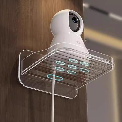Wall-mounted surveillance camera bracket that requires no na