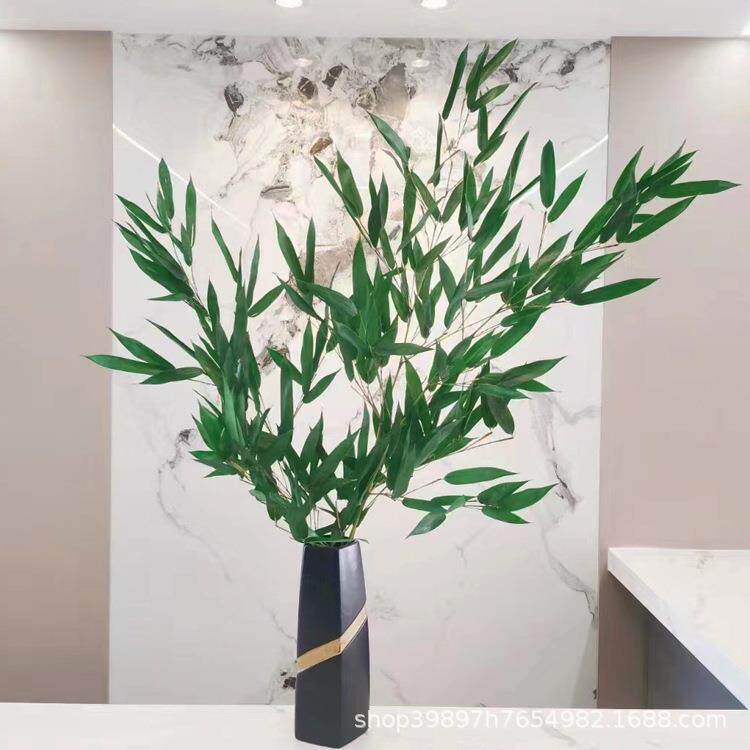 新款直销永生立体竹子枝永生花束家居客厅造景软装装饰干树枝树