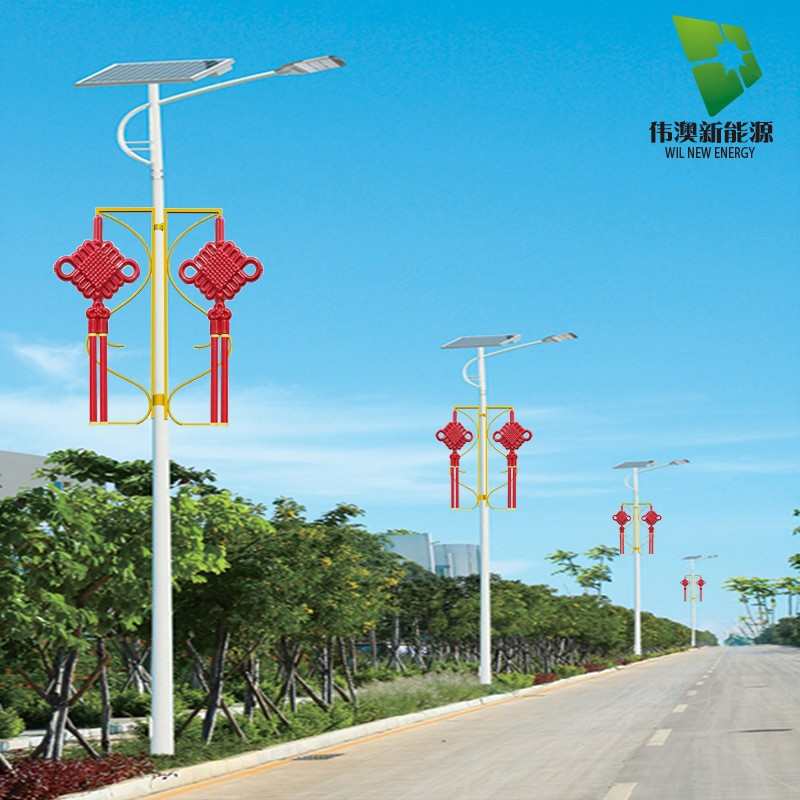 太阳能路灯杆新农村庭院6米LED户外防水灯超亮大功率工程高杆照明
