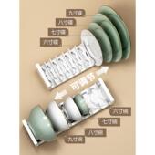 房抽屉厨碗内盘置碗盘碗碟收纳F7689TTM架子碟子橱柜收纳分隔柜内