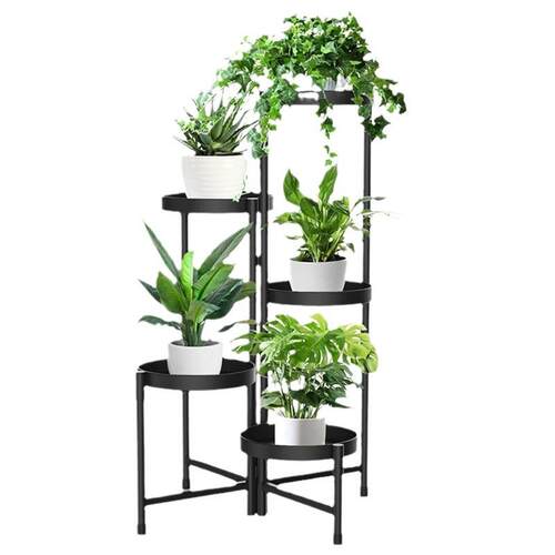 简约铁艺花盆架创意金属植物支架客厅户外植物展示架