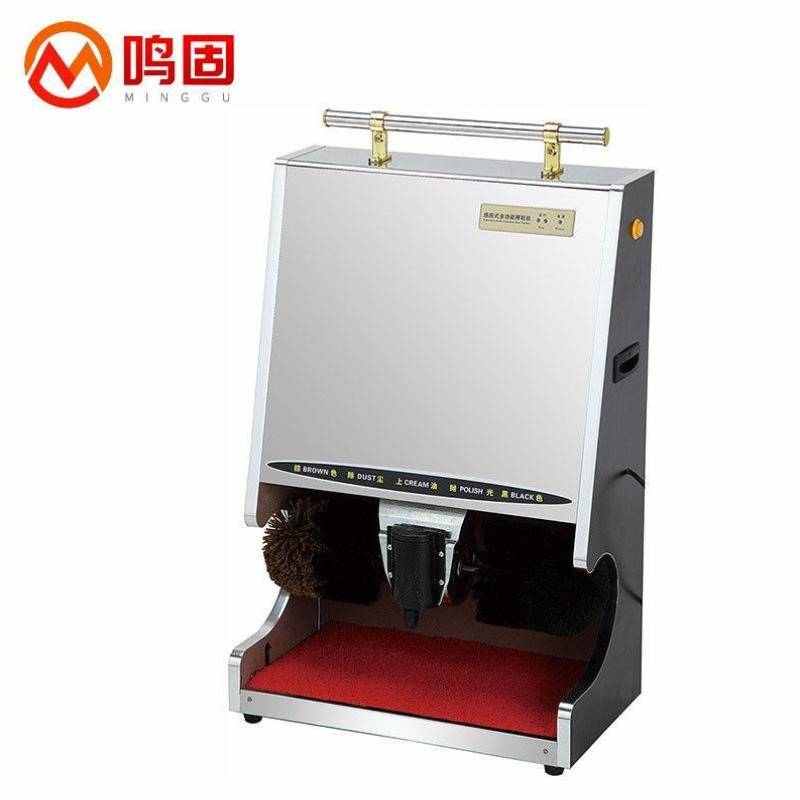 鸣固全自动擦鞋机多功能酒店公用电动擦皮鞋机磨砂黑擦鞋器500*38