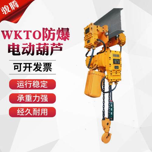 链条式电动葫芦运行厂家起重机现货供应WKTO防爆环链