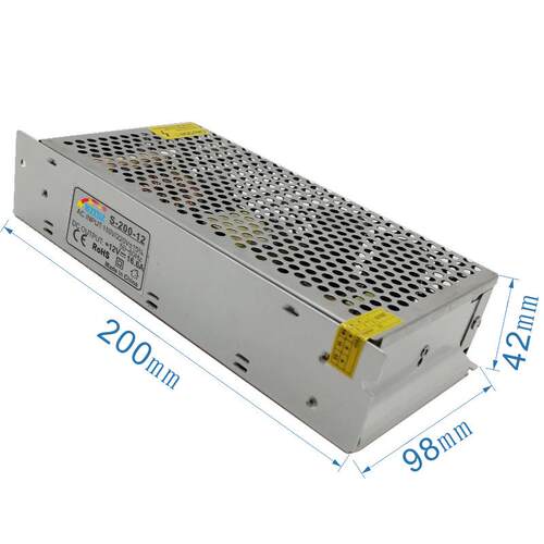 12V16.7A开关电源 200W集中供电AC转DC电源灯条展示柜供电足功率