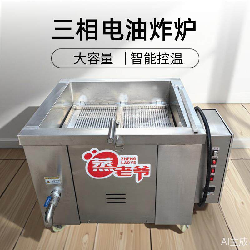 电炸炉商用380v大容量休闲食品炸豆腐油炸锅自动控温油炸炉炸串