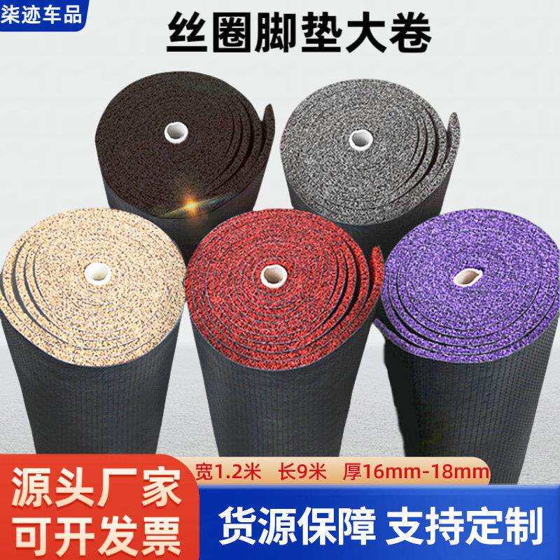 18mm厚丝圈大卷 防滑入户门口塑料地垫 汽车通用脚垫卷材 厂家供