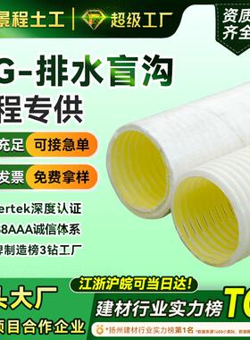 厂家现货DG排水盲管WG波纹管隧道铁路公路排水穿线打孔防结晶盲管