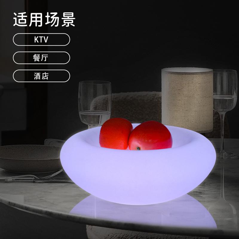 跨境新品led发光果盘创意酒吧ktv专用氛围灯具夜场水果托盘装饰灯