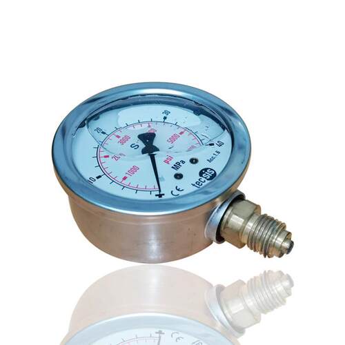 德国泰科斯压力表tecsis不锈钢压力表耐震充油YN63 40MPA 5800PSI