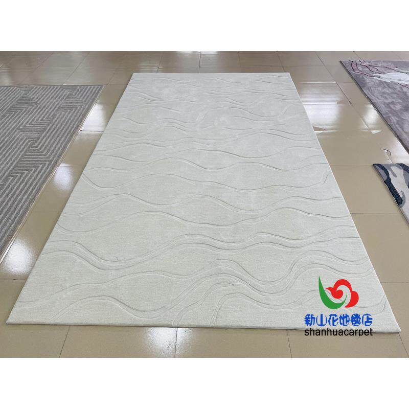 现代简约长方形条纹格子中式客厅茶几沙发地毯餐厅书房卧室床前毯